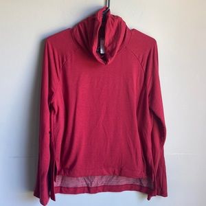 Adidas red long sleeve top medium